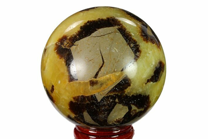 Polished Septarian Sphere - Madagascar #154123